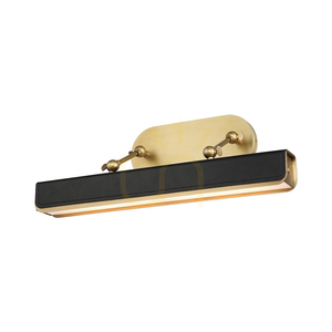Stredný LED VALISE obraz - Vintage mosadz, smokingová koža QUINTIESSE small 0