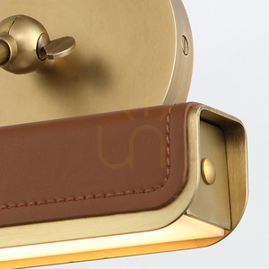 Malý LED VALISE obraz - Vintage mosadz, koňaková koža QUINTIESSE small 6