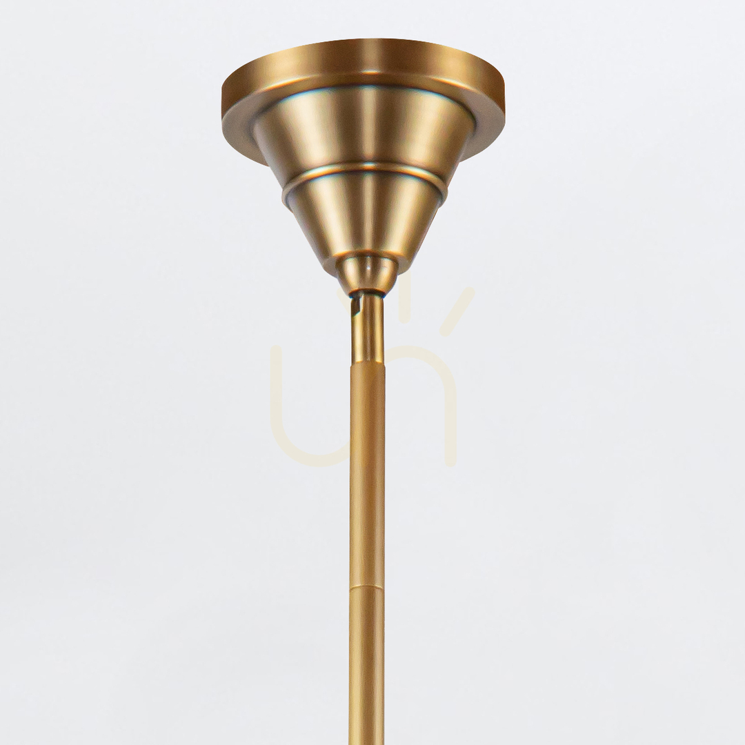 vyhliadka Ostrovná lampa WILLARD - 2 svetelné zdroje - Vintage mosadz QUINTIESSE Ostrovná lampa WILLARD - 2 svetelné zdroje - Vintage mosadz QUINTIESSE