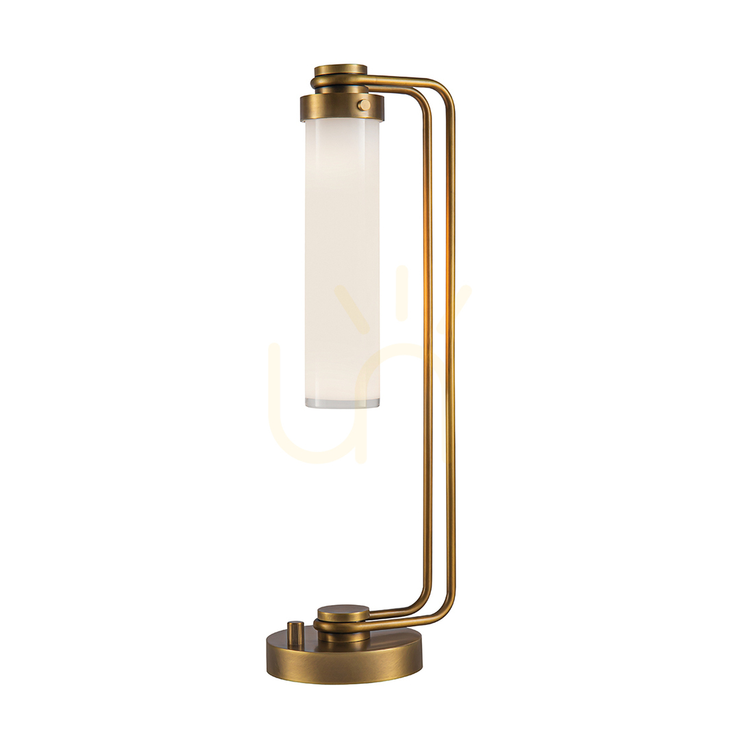 Skontrolujte WYNWOOD stolová lampa - 1 svetelný zdroj - Vintage mosadz QUINTIESSE WYNWOOD stolová lampa - 1 svetelný zdroj - Vintage mosadz QUINTIESSE