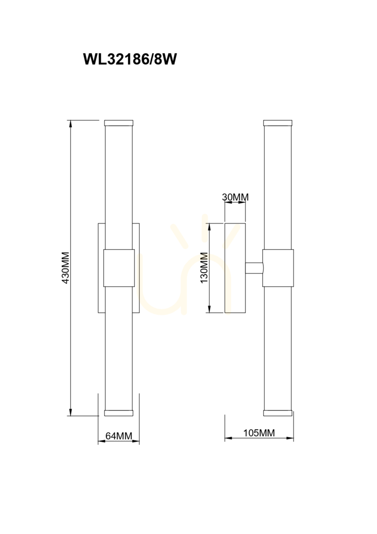 vyhliadka Nástenné svietidlo Zuma Line EDDIE WL32186/8W strieborná 1xLED Nástenné svietidlo Zuma Line EDDIE WL32186/8W strieborná 1xLED