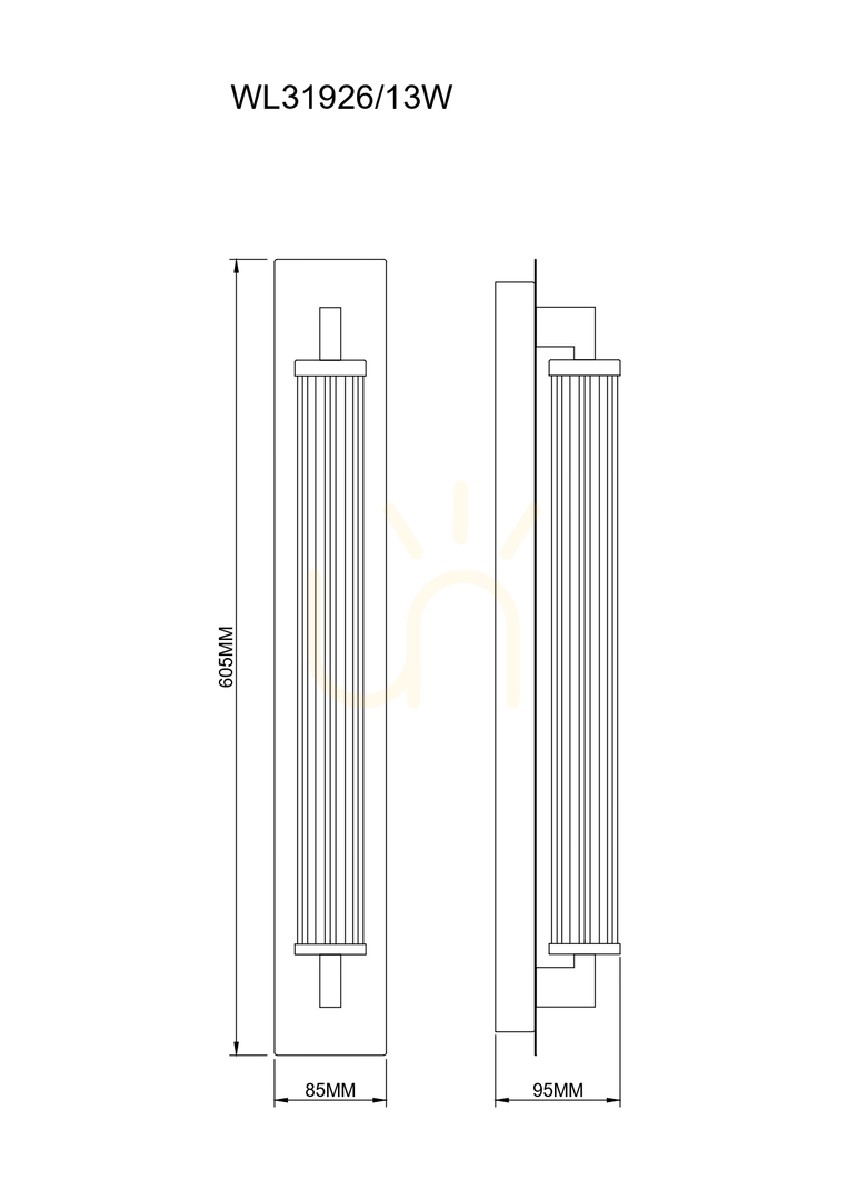 vyhliadka Nástenné svietidlo Zuma Line DORIA WL31926/13W čierna 1xLED Nástenné svietidlo Zuma Line DORIA WL31926/13W čierna 1xLED