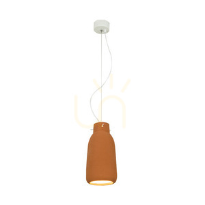 Prívesné svetlo Zambelis Clay E27 prírodné béžové 13 cm small 0