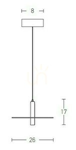 Závesné LED svietidlo Zambelis 18139-B, pieskovo čierne, Ø26 cm, 7 W, 3000 K small 2