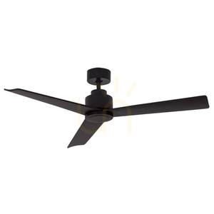 Stropný ventilátor Zambelis čierny matný kov drevo 132 cm small 3