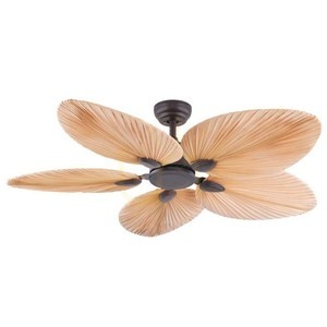 Závesné svietidlo Zambelis FAN hnedé palmové listy 132 cm small 3