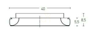 Stropné svietidlo Zambelis 30W LED 3000K matné brúsené zlato Ø40 cm small 1