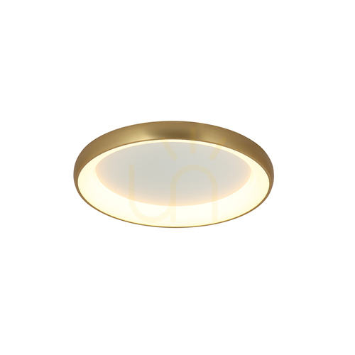 Skontrolujte Stropné svietidlo Zambelis 30W LED 3000K matné brúsené zlato Ø40 cm