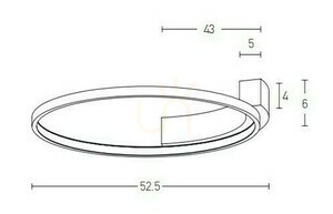Stropné svietidlo Zambelis 31W 3000K čierne hliník a kremík LED 52,5 cm small 2