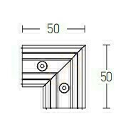 Zambelis 2082W-C1 zvislá rohová spojka 90° pre 48V magnetickú prisadenú lištu, biela 1 Zambelis 2082W-C1 zvislá rohová spojka 90° pre 48V magnetickú prisadenú lištu, biela small 1