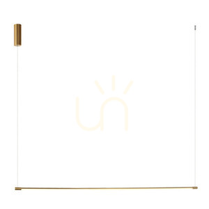 LED závesné svietidlo Zambelis 20W 3000K zlaté matné hliník, akryl small 1