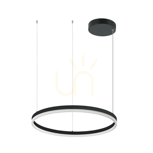 LED závesné svetlo 42W 3000k hliník a akryl stmievateľné svetlo dole čierne ZAMBELIS small 0