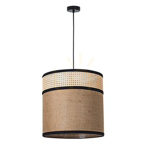 Prívesné svetlo Zambelis burlap E27 prírodné 40 cm small 3