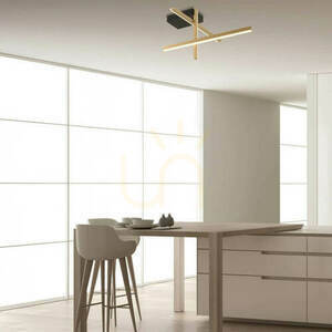 Stropné svietidlo Zambelis LED 25W 3000K zlaté matné opálové 50 cm small 0