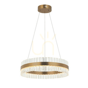 Závesné LED svietidlo Zambelis 56W 3000K zlatý mat sklo, 60 cm small 0
