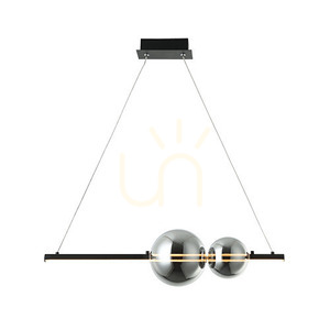 Závesné LED svetlo Zambelis čierny mat dymové sklo 11W 3000K small 1