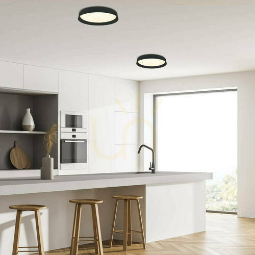 Skontrolujte Stropné svietidlo Zambelis LED 20W 3000K čierne matné Ø38 cm