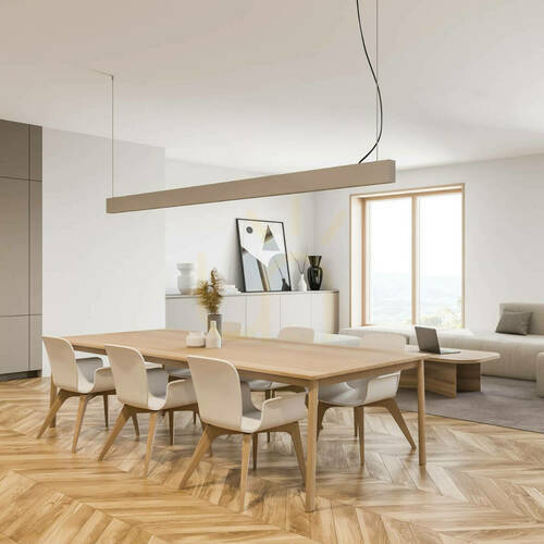Skontrolujte Závesné LED svietidlo Zambelis bronzovo-zlaté 54W 3000K 142 cm