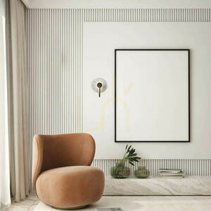 Nástenné LED svietidlo Zambelis mramor biely/corten 3W 3000K small 0