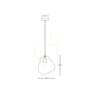 Závesné svietidlo Zambelis 23015, matné biele, opálové sklo, E27, Ø22 cm small 3