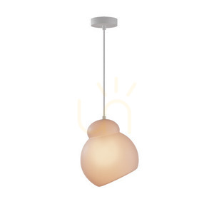 Závesné svietidlo Zambelis 23015, matné biele, opálové sklo, E27, Ø22 cm small 1
