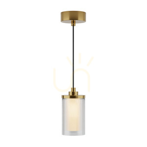 Závesné LED svietidlo Zambelis 9W 3000K zlaté matné sklo IP20 small 1