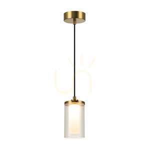 Závesné LED svietidlo Zambelis 9W 3000K zlaté matné sklo IP20 small 0