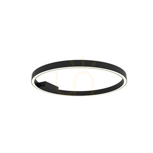 Stropné LED svietidlo Zambelis čierne matné 37W 3000K 60 cm small 1
