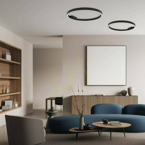 Skontrolujte Stropné svietidlo Zambelis LED 50W 3000K čierne matné 80 cm