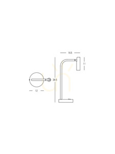 Stolová LED lampa Zambelis 23037, matná zlatá, 2,5 W, 3000 K small 2