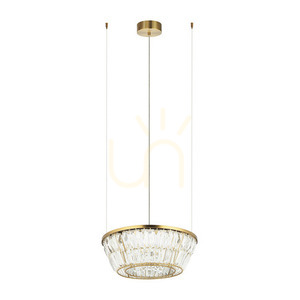 Závesné LED svietidlo Zambelis antická mosadz kryštál 27W 3000K IP20 small 0