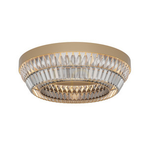 Stropné LED svietidlo Zambelis antická mosadz 38W 3000K kov-kryštál 60 cm small 1