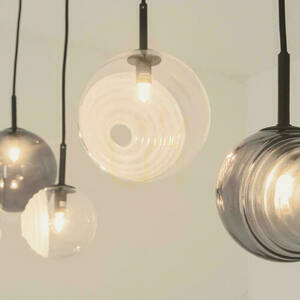 Line Light 5χg9 MAX 5W Kovové sklo, Clear-frost Bielo-údené ZAMBELIS small 2
