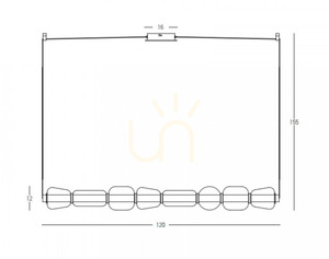 Závesné LED svietidlo Zambelis 37W 3000K čierne matné dymové sklo 120 cm small 2