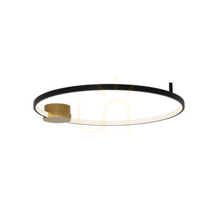 Stropné LED svietidlo Zambelis 24W 3000K čierne zlato matné 64 cm small 1
