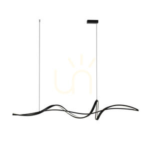 Závesné LED svietidlo Zambelis 23109, matné čierne, 140 cm, 27 W, 3000 K small 1