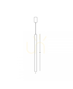 Závesné LED svietidlo Zambelis 23186 pre flexibilnú lištu 24 V, čierne, 6 W 3000 K DALI small 1