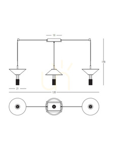 Závesné LED svietidlo Zambelis 23202 čierne, opálové sklo, 120 cm, 28 W 3000 K small 3