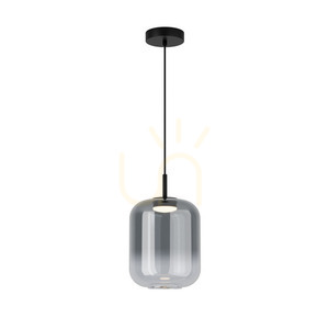 Závesné LED svietidlo Zambelis 12W 3000K čierne dymové sklo small 1