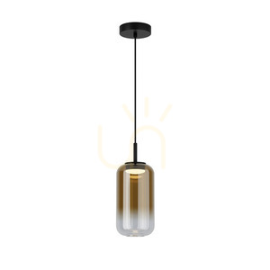 Závesné LED svietidlo Zambelis čierne matno-zlaté sklo 12W 3000K 1 Závesné LED svietidlo Zambelis čierne matno-zlaté sklo 12W 3000K small 1