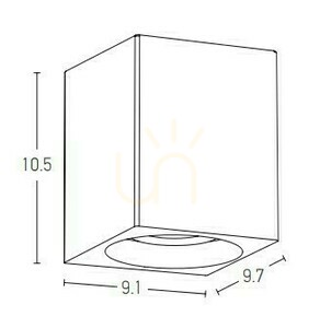 Vonkajšie nástenné LED svietidlo Zambelis betón 4W IP65 3000K small 2