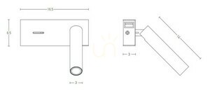 Svetlo na čítanie LED 3W White ZAMBELIS small 2
