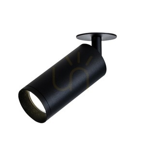 Zapustený stropný reflektor LED 9W čierny ZAMBELIS small 0