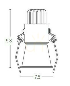 Bodové LED svietidlo 10W biele ZAMBELIS small 1