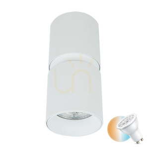 Stropná bodová lampa Gu10 MAX 40W biela ZAMBELIS small 0