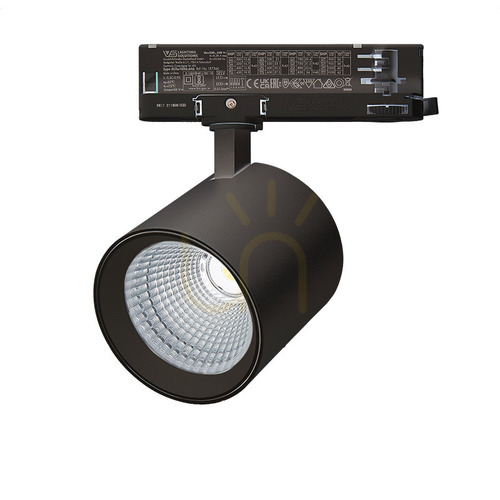 Skontrolujte 3-fázové bodové LED svetlo 25W 4000k čierne ZAMBELIS