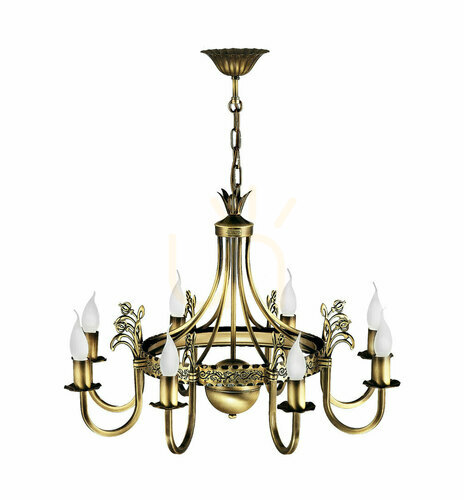 Skontrolujte KORONA Mosadzný luster 8xE14/11W