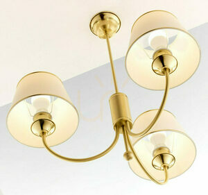 Luster CLASSIC Mosadzný 3xE27/15W small 4