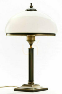 Stolná lampa JUPITER ZEUS 626 – patinovaná mosadz, oceľ a sklo, 2xE14 max 11W, 50 cm, záruka 5 rokov small 1