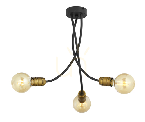 Skontrolujte Luster LUCE PAT. Zlatá 3XE27/15W